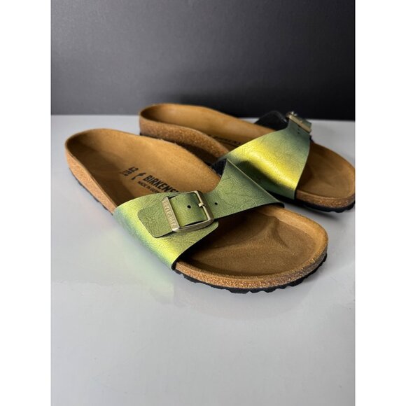 New Birkenstock Madrid Birko-Flor Graceful Gemm Gold Sandal 42 Women's US 11 - Picture 3 of 7
